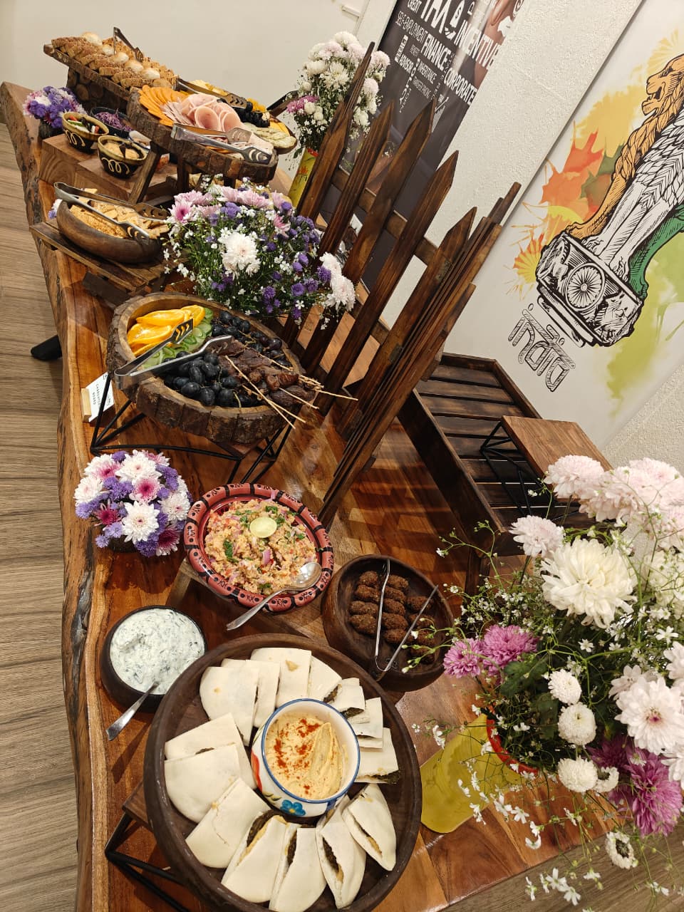 Grazing table display